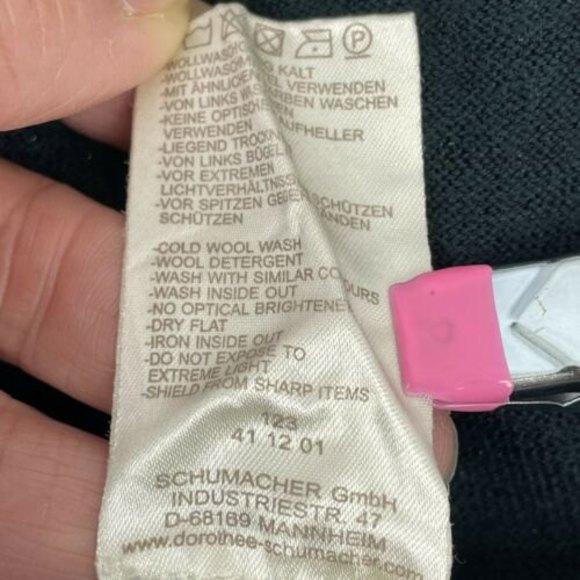 Schumacher Metallic Green Wool Pullover Sweater Size 3 Wide Raglan Sleeve - Picture 10 of 10